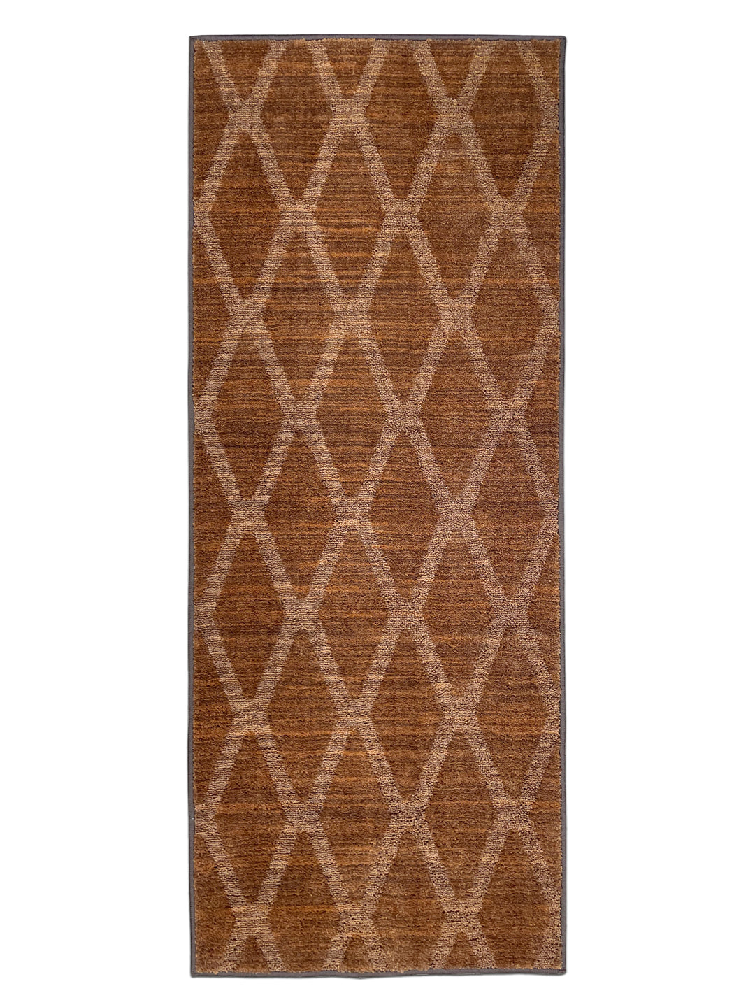 Geometric Brown Polyester 1 Runner - Wonderfull Carpet By Welspun