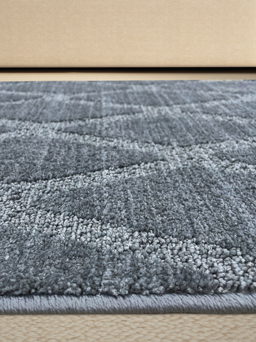 Geometric Grey Polyester 1 Runner - Wonderfull Carpet By Welspun