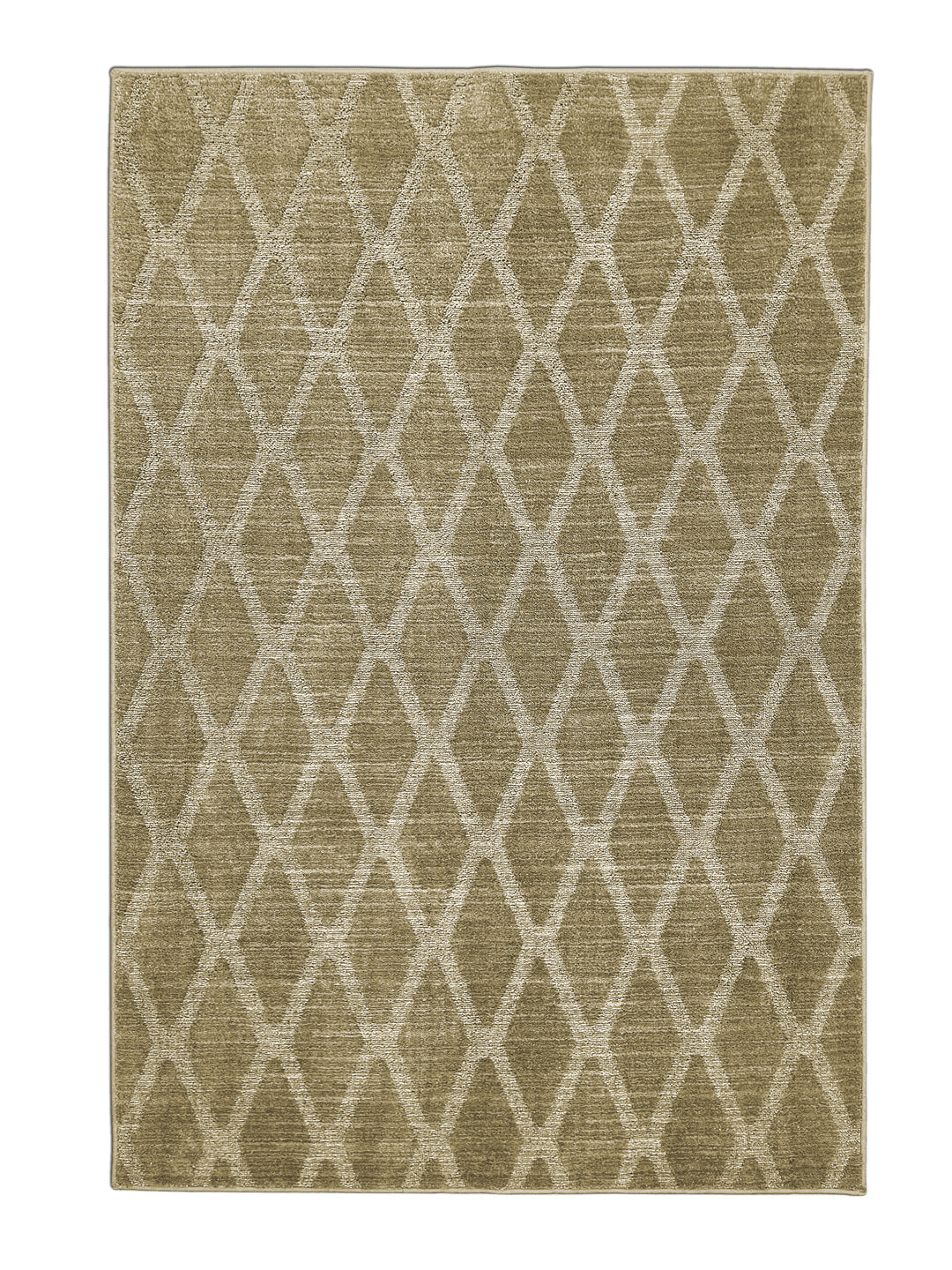 Geometric Beige Polyester 1 Area Rug - Wonderfull Carpet By Welspun