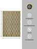 Geometric Beige Polyester 1 Area Rug - Wonderfull Carpet By Welspun