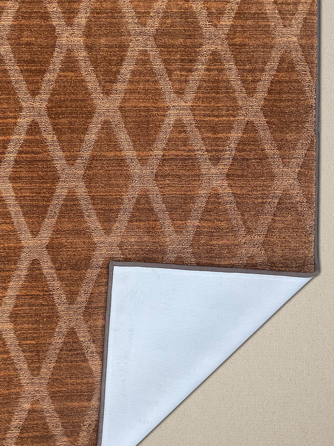 Geometric Brown Polyester 1 Area Rug - Wonderfull Carpet By Welspun