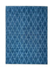 Geometric Turquoise Polyester 1 Area Rug - Wonderfull Carpet By Welspun