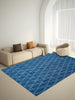 Geometric Turquoise Polyester 1 Carpet - Wonderfull Carpet By Welspun