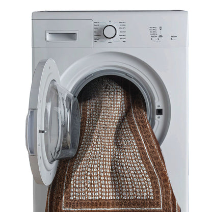 Brown Polyester Runner - Blissful By Spaces