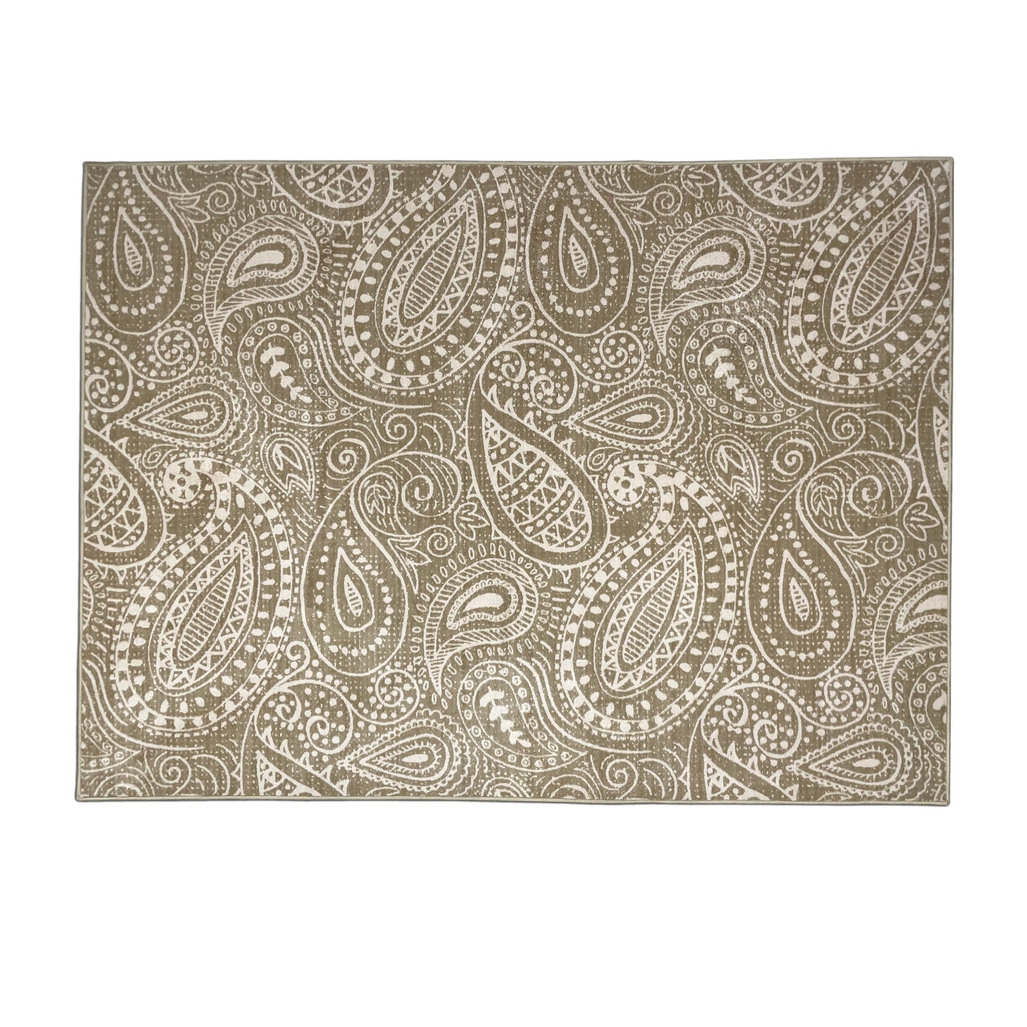Blissful Light Brown Polyester Area Rug by Spaces