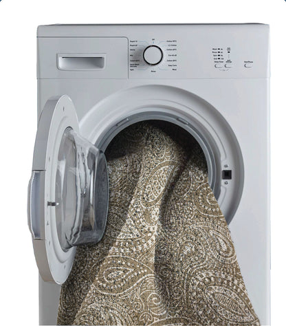 Blissful Light Brown Polyester Area Rug by Spaces