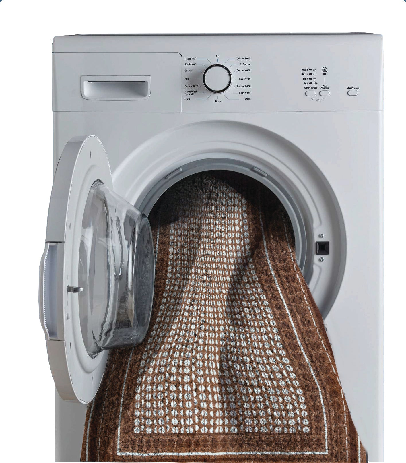 Blissful by Spaces: Brown Polyester Area Rug.