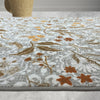 Floral Beige Polyester 1 Area Rug - Wonderfull Carpet By Welspun