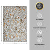 Floral Beige Polyester 1 Area Rug - Wonderfull Carpet By Welspun