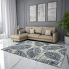 Floral Grey Polyester  Area Rug - Wonderfull Carpet By Welspun