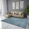 Abstract Grey Polyester  Area Rug - Wonderfull Carpet By Welspun