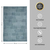 Abstract Grey Polyester  Area Rug - Wonderfull Carpet By Welspun