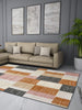 Geometric Rust Polyester 1 Carpet - Wonderfull Carpet By Welspun