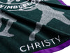 Wimbledon 2024 Jacquard Green/Violet 100% Cotton Bath Towel