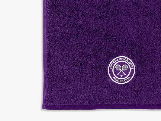 Wimbledon 2024 Jacquard Purple 100% Cotton Hand Towel