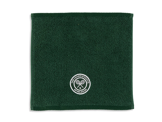 Wimbledon 2024 Jacquard Green 100% Cotton Face Towel (Pack of 2)