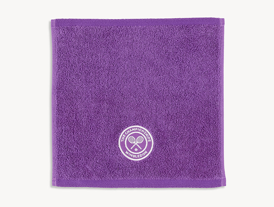 Wimbledon 2024 Jacquard Hyacinth 100% Cotton Face Towel (Pack of 2)