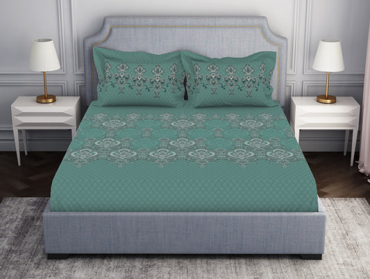 Ornamenta Ornate 100% Cotton Double Bedsheet - Essentials by Spaces