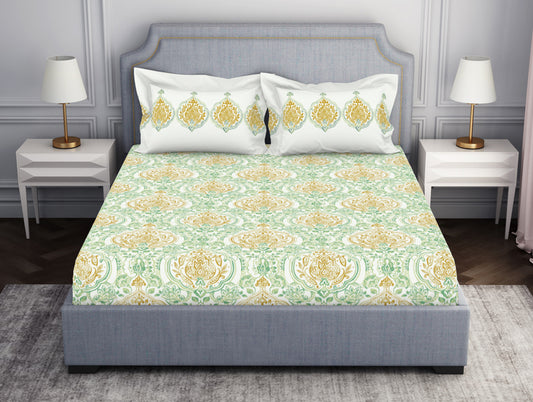 Ornamenta Ornate 100% Cotton Double Bedsheet - Essentials by Spaces