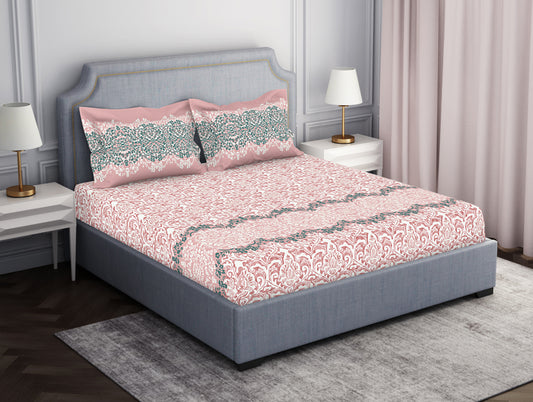 Ornamenta Ornate 100% Cotton Double Bedsheet - Essentials by Spaces