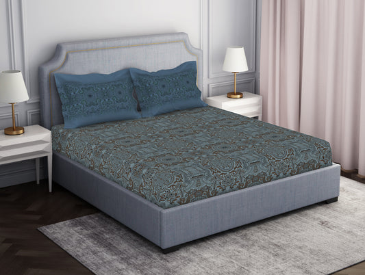 Ornamenta Ornate 100% Cotton Double Bedsheet - Essentials by Spaces