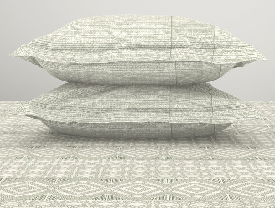 Tonalelgence Geometric 100% Cotton Double Bedsheet - Essentials by Spaces