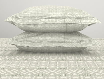 Tonalelgence Geometric 100% Cotton Double Bedsheet - Essentials by Spaces