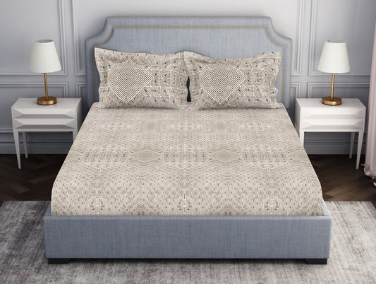 Tonalelgence Geometric 100% Cotton Fitted Queen - Essentials by Spaces