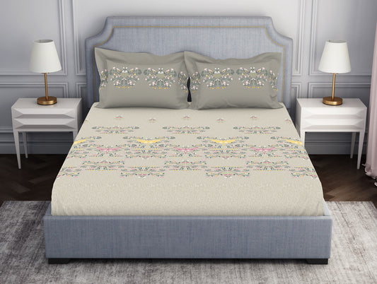 Youthopia Floral 100% Cotton Fitted King - Essentials by Spaces