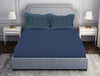 Ornamenta Ornate Mineral Blue 100% Cotton King Size Bedsheet - Essentials by Spaces