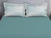 Tonalelgence Ornate Light Blue 100% Cotton King Size Bedsheet - Essentials by Spaces