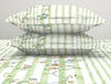 Floral Light Green 100% Cotton King Size Bedsheet Organic Cotton - By Spaces