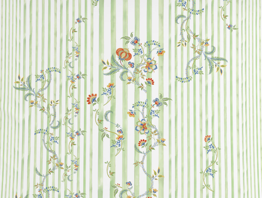 Floral Light Green 100% Cotton King Size Bedsheet Organic Cotton - By Spaces