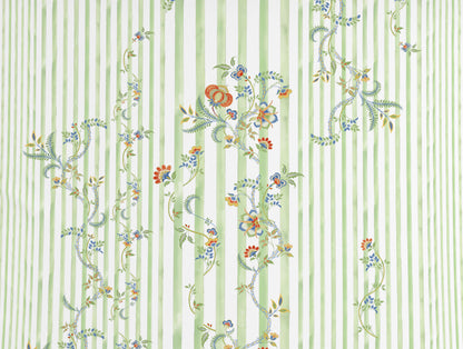 Floral Light Green 100% Cotton King Size Bedsheet Organic Cotton - By Spaces