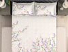 Floral Light Pink 100% Cotton King Size Bedsheet Organic Cotton - By Spaces