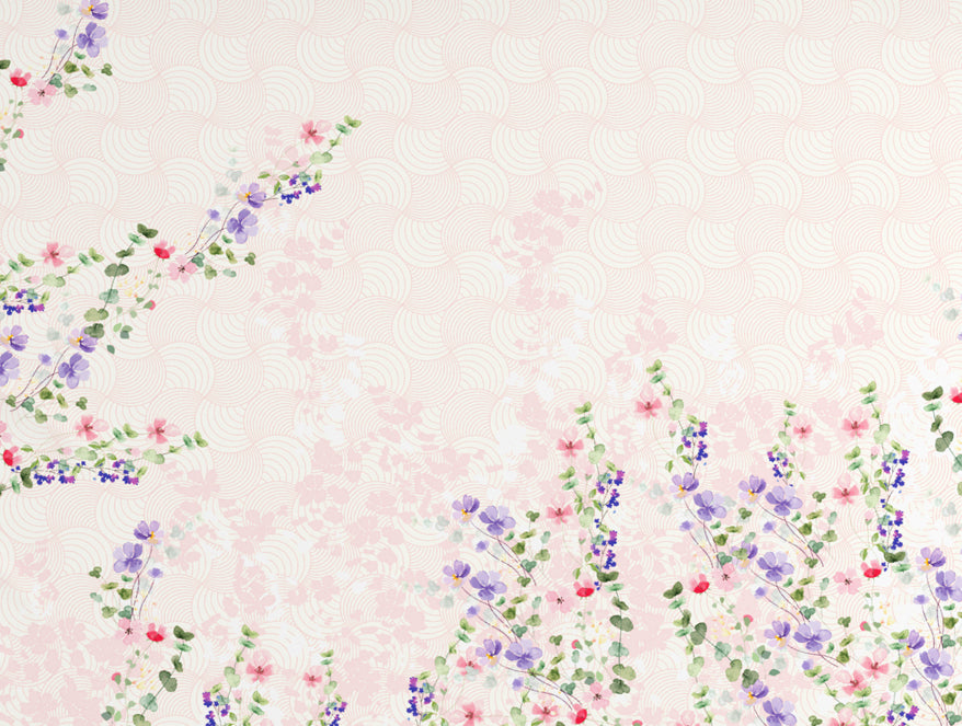 Floral Light Pink 100% Cotton King Size Bedsheet Organic Cotton - By Spaces