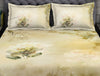 Floral Beige 100% Cotton King Size Bedsheet Organic Cotton - By Spaces