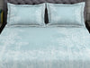 Floral Light Blue 100% Cotton King Size Bedsheet Organic Cotton - By Spaces