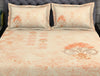 Ornate Light Orange 100% Cotton King Size Bedsheet Organic Cotton - By Spaces