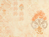 Ornate Light Orange 100% Cotton King Size Bedsheet Organic Cotton - By Spaces