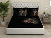 Floral Dark Grey 100% Cotton Bedsheets Large Elegance - By Elegance