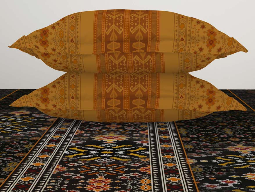 Ornate Dark Grey 100% Cotton King Size Bedsheet Rangana Digital - By Occasions