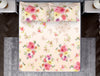 Essentials Floral Cream Cotton Viscose Double Bedsheet - Fluidity by Spaces