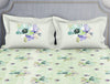 Essentials Floral Light Green Cotton Viscose Double Bedsheet - Fluidity by Spaces