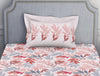 Parfait Pink 100% Cotton Single Bedsheet - Atrium By Spaces