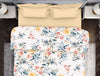 Floral Teal 100% Cotton Double Quilt - Atrium By Spaces