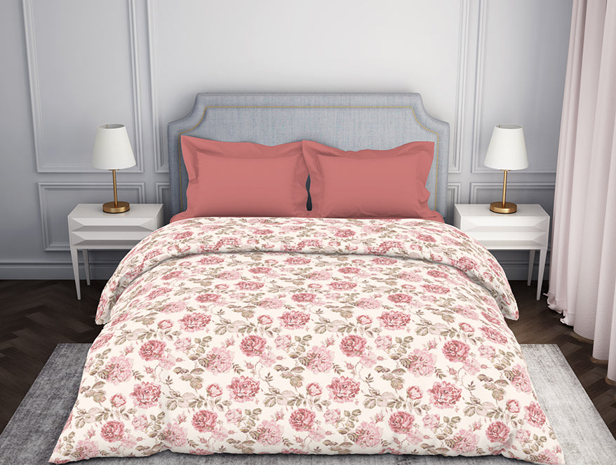 Spaces Atrium: Floral Pink Double Quilt