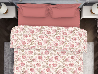 Spaces Atrium: Floral Pink Double Quilt