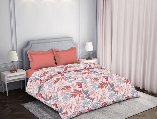 Floral Blush 100% Cotton Double Quilt - Atrium By Spaces