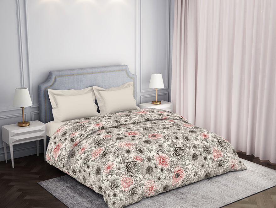 Luxurious Cream Floral Quilt from Atrium